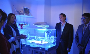 Bertone inauguró la nueva sala de Neonatología del Hospital de Río Grande