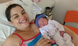 Gael, el primer bebe de 2017 en Ushuaia