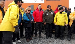 Arcando acompañó a la Canciller Susana Malcorra al inicio de la Campaña Antártica