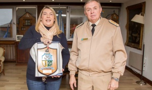 Encuentro protocolar: Bertone recibió al Director de la Zona Sur de Prefectura