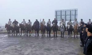 Arrancó la recreación del histórico “correo a caballo”