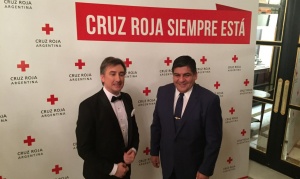 Arcando acompañó a la Cruz Roja Internacional en su cena anual