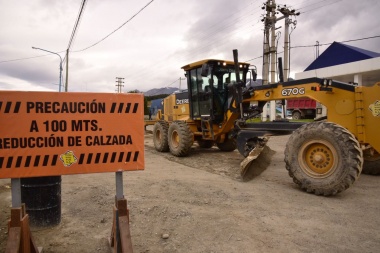 Ushuaia: Este jueves se retoman las obras de ampliación de la avenida Perito Moreno