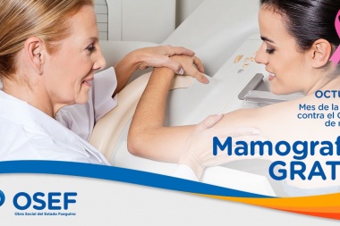 Afiliadas de OSEF podrán realizarse mamografías gratuitas durante octubre
