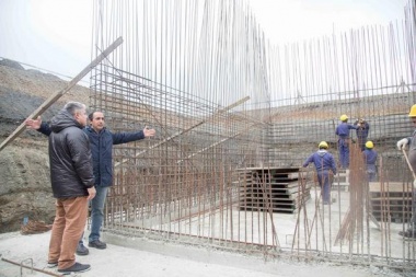 Avanza en Ushuaia la nueva planta de tratamiento cloacal de Bahía Golondrina