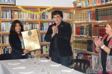 Nogar participó del aniversario de la Biblioteca “Leonor María Piñero”