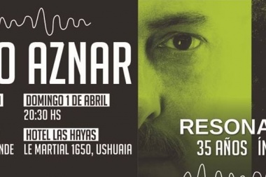 Pedro Aznar vuelve a la Provincia con su gira “Resonancia, 35 años"