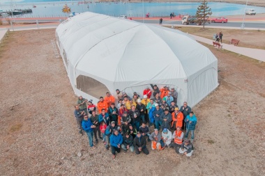 La Municipalidad concluyó con la reparación completa de la Carpa de Malvinas en Ushuaia