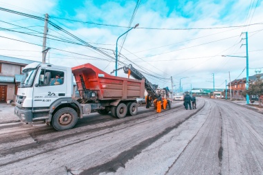 La Municipalidad comenzó los trabajos para la repavimentación de avenida Magallanes