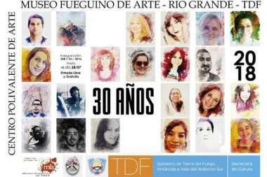 El sábado se inaugura la muestra “30 años” del Centro Polivalente de Arte