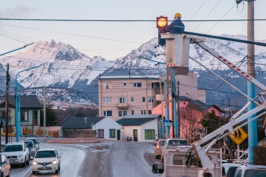 Repararon semáforos rotos en Ushuaia