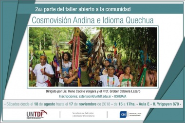 Dictarán taller sobre cosmovisión andina e idioma quechua