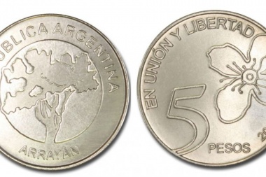 Entraron en circulación las nuevas monedas de 5 pesos
