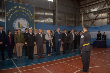Bertone encabezó el acto por un nuevo aniversario del Servicio Penitenciario Provincial