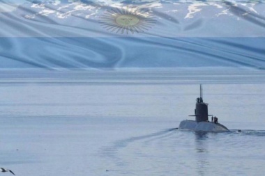 Desde la Liga Naval afirmaron que las imágenes muestran al submarino partido en pedazos