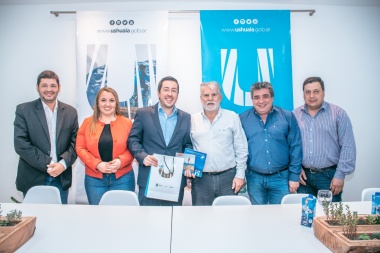 Funcionarios de Ushuaia recibieron al intendente del municipio Malvinas Argentinas