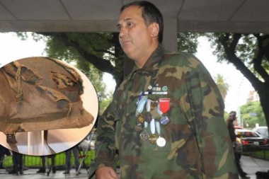 Se recuperó el casco de Malvinas que se remataba en internet