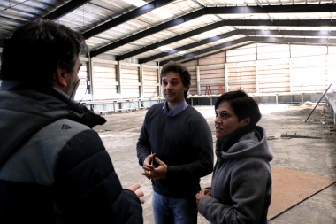 Cubino y Lassalle recorrieron la obra del nuevo natatorio: “Será importante para competir pero mucho más para la inclusión”
