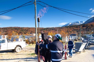 Inauguraron la segunda etapa de la red de gas en la urbanización del Valle de Andorra