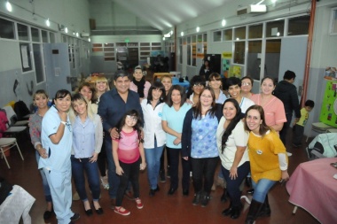Arcando participó de las actividades de "TDF en Familia" en la Escuela 21 de Río Grande