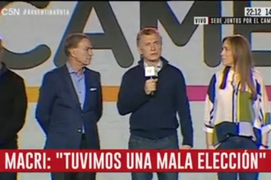 Sin datos oficiales, Macri reconoció el resultado: "Hemos tenido una mala elección"