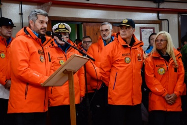 Peña encabezó el acto por los 50 años de la creación de la Base Marambio en la Antártida