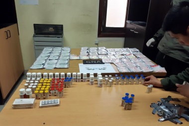 En Ushuaia, Gendarmería secuestró pastillas ilegales valuadas en más de $2 millones