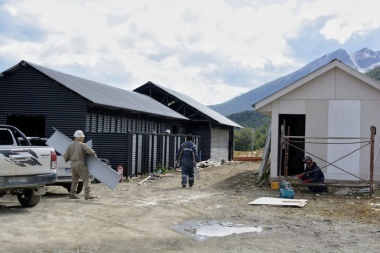 Avanza la primera etapa de obra del nuevo edificio de Zoonosis municipal en Ushuaia