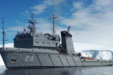 Un buque de la Armada navega a Malvinas para asistir a tripulante de un pesquero ruso