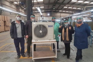 La cooperativa ex Audivic presentó el primer equipo de aire acondicionado fabricado para BGH