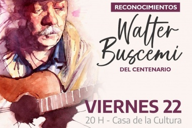Este viernes se entregarán los reconocimientos "Walter Buscemi" por el centenario de Río Grande