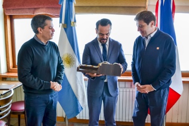 Melella recibió al Embajador de Francia en su primera visita oficial a Tierra del Fuego