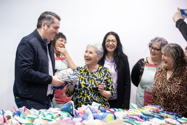 El intendente Perez acompañó el cierre de las jornadas "Cartucheras Solidarias"