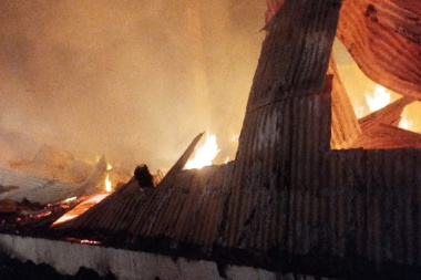 Se incendió el comedor y la cocina de los trabajadores en Estancia Los Flamencos