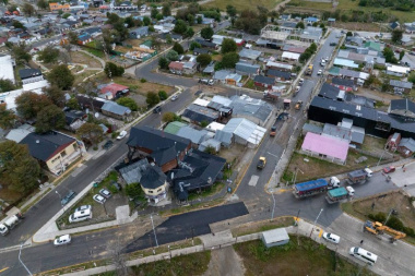 Tolhuin realizó un operativo para arreglar los baches en el centro de la ciudad