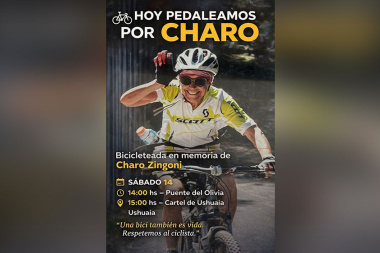 Convocan en Ushuaia a una bicicleteada en memoria de la doctora Charo Zingoni