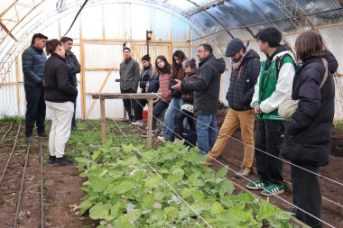 Estudiantes de la UNTDF recorrieron la chacra agroexperimental “Germán Asencio” en Río Grande