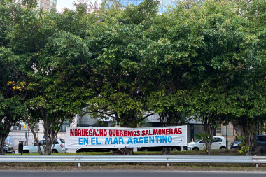 Del Canal Beagle a Buenos Aires: protesta contra las salmoneras marcan la visita de Noruega