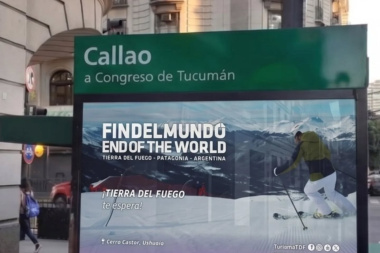 Lanzan campaña en la Ciudad de Buenos Aires para promocionar el invierno fueguino