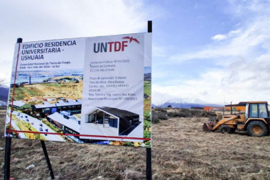 La UNTDF inició la construcción de la residencia universitaria en el campus de Ushuaia
