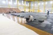 Avanzan los trabajos finales del nuevo Gimnasio Polideportivo de Ushuaia