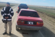 Tres hombres detenidos por cazar un guanaco y transportarlo en el baúl de su auto