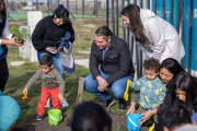El intendente Perez acompañó la celebración de un nuevo aniversario de los 'Espacios de Cuidado'