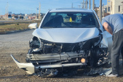 Alcoholemia positiva tras un choque en el acceso al barrio Las Barrancas de Río Grande