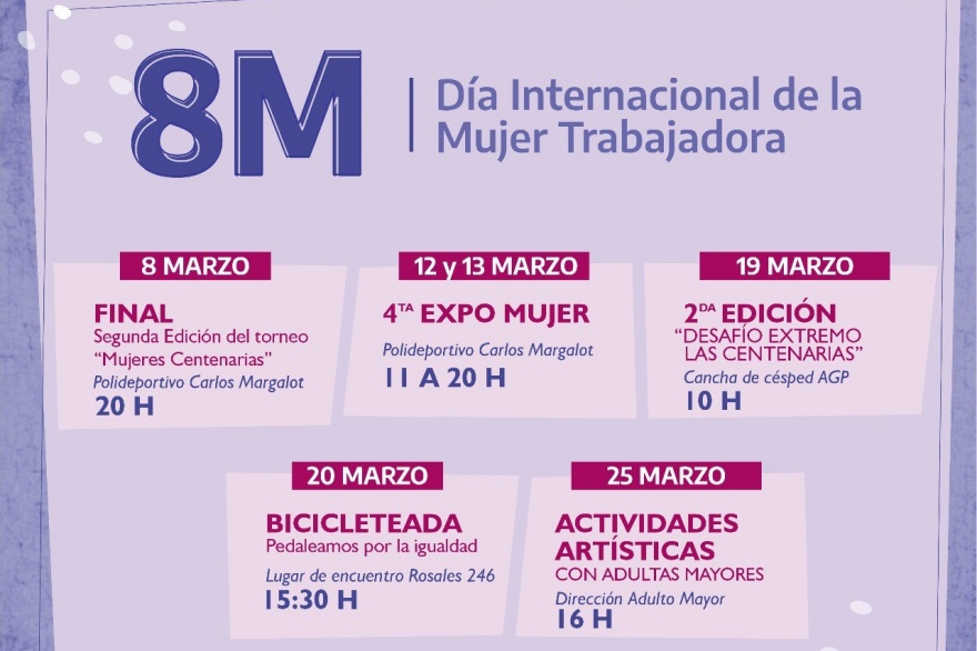 Cinco propuestas para conmemorar el "Mes de la Mujer" - Critica Sur