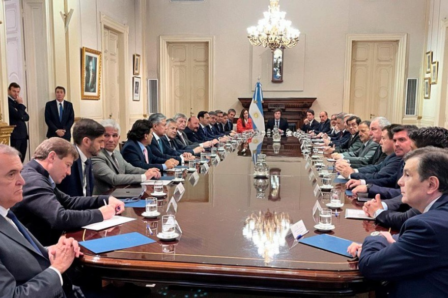 Melella y otros siete gobernadores propusieron que Nación coparticipe el impuesto al cheque