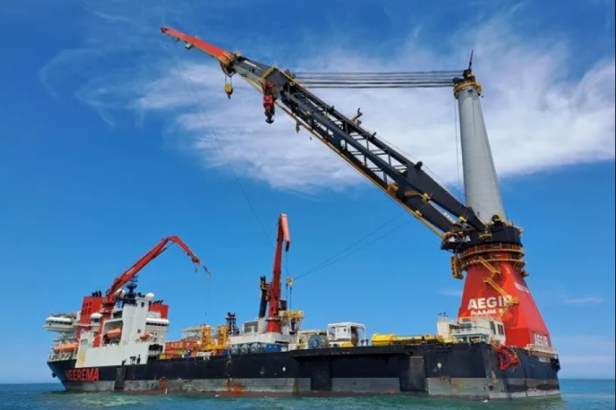 Llegó la plataforma de Total para el proyecto Fénix en aguas de Tierra del Fuego