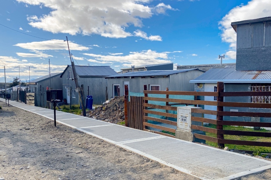 Avanzan las obras de gas y la construcción de un Centro Comunitario en el barrio Colombo de Ushuaia