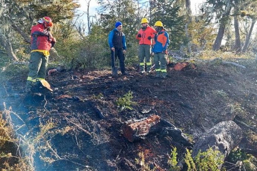 Controlaron incendio forestal detectado en la zona del Lago Yehuin e identificaron a los responsables