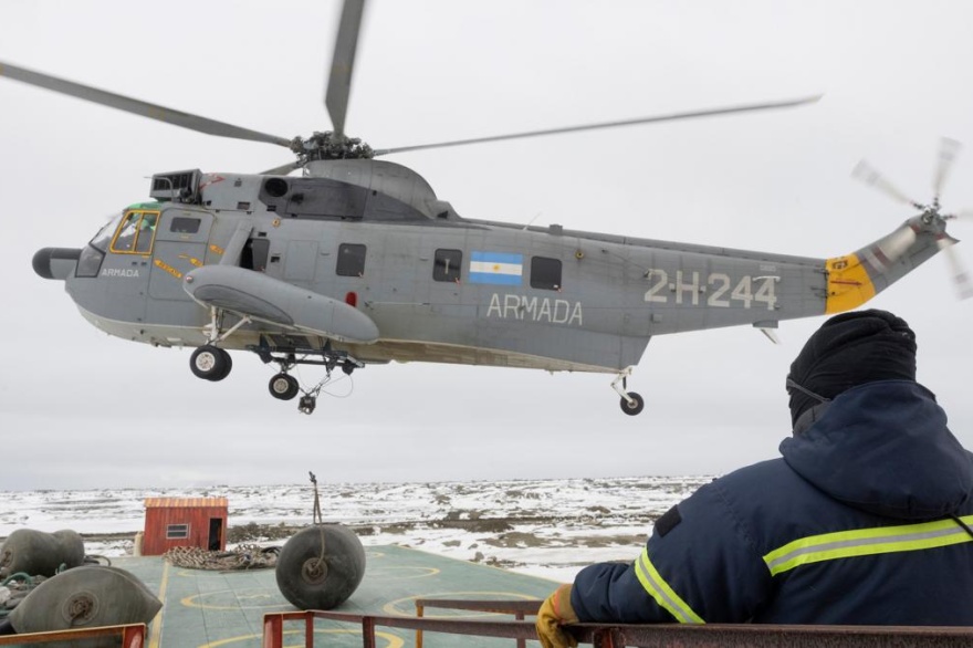 Concluyó la primera etapa de reaprovisionamiento de la base Marambio en la Antártida